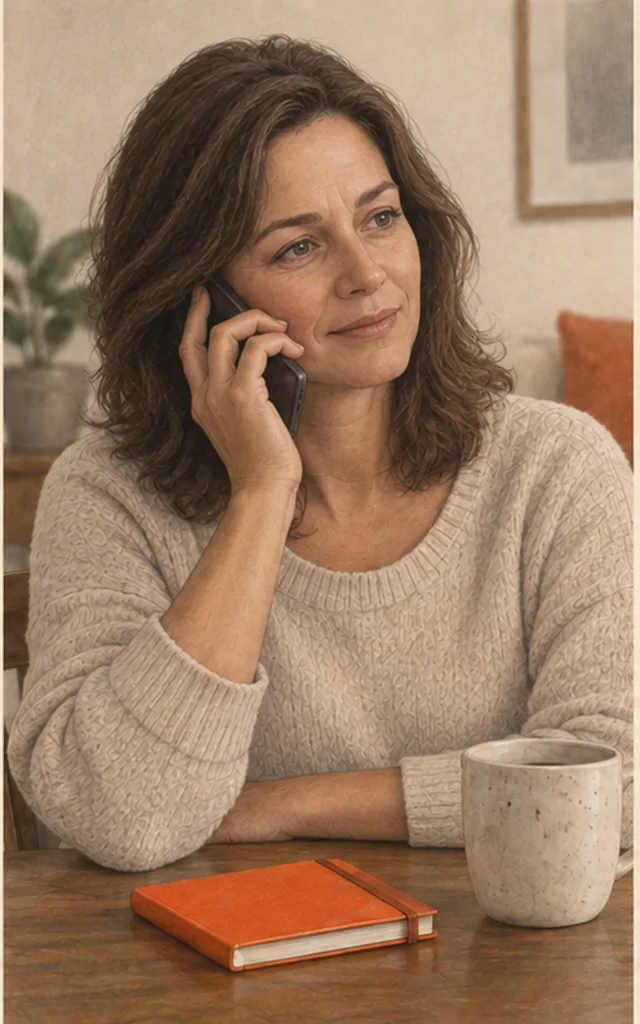 A secure incoming call reaching a family member’s phone