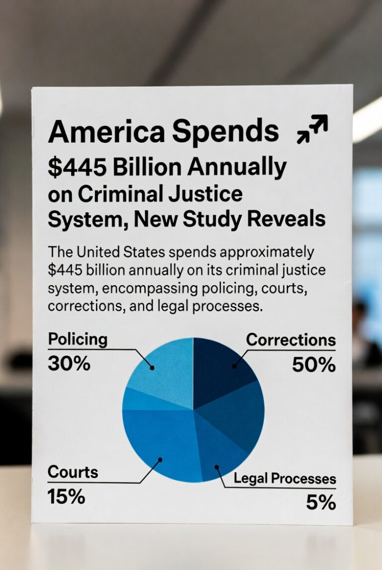 America spends 445 billion annually on criminal justice system costs