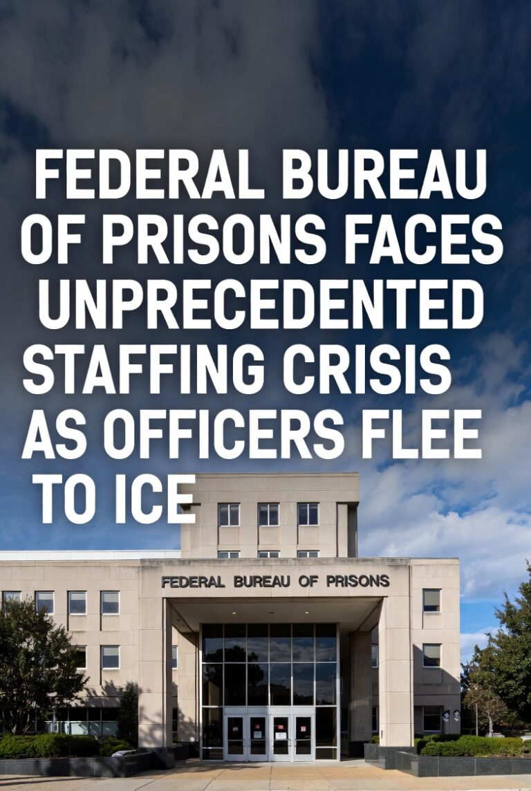 Federal Bureau of Prisons staffing crisis - corrections officers leaving for ICE