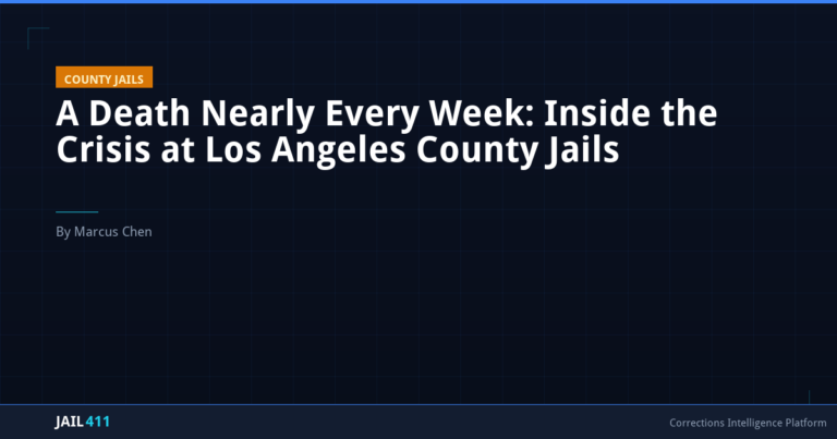 A Death Nearly Every Week: Inside the Crisis at Los Angeles County Jails
