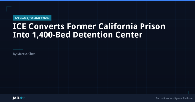 ICE Converts Former California Prison Into 1,400-Bed Detention Center