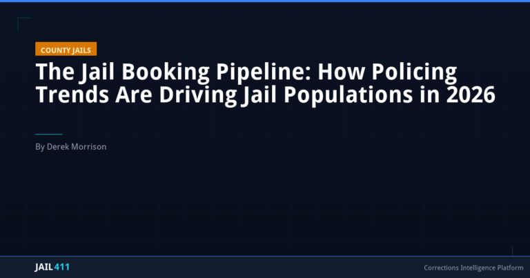 The Jail Booking Pipeline: How Policing Trends Are Driving Jail Populations in 2026