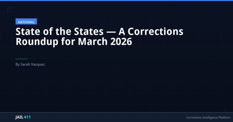 State of the States — A Corrections Roundup for March 2026
