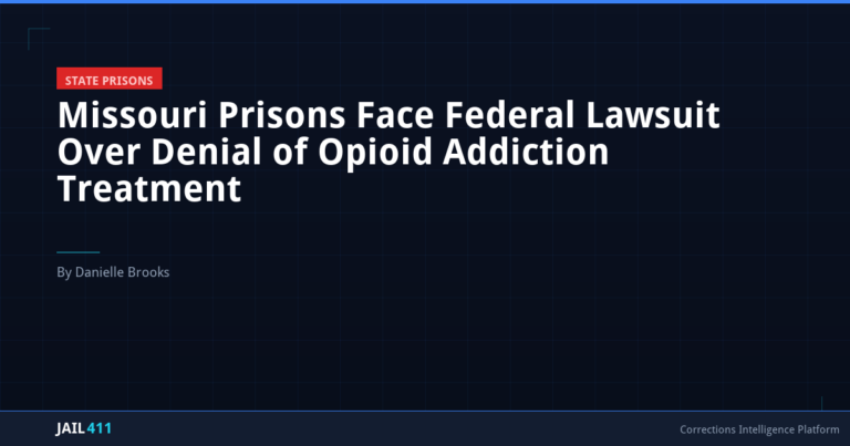 Missouri Prisons Face Federal Lawsuit Over Denial of Opioid Addiction Treatment