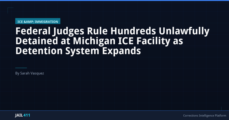 Federal Judges Rule Hundreds Unlawfully Detained at Michigan ICE Facility as Detention System Expands