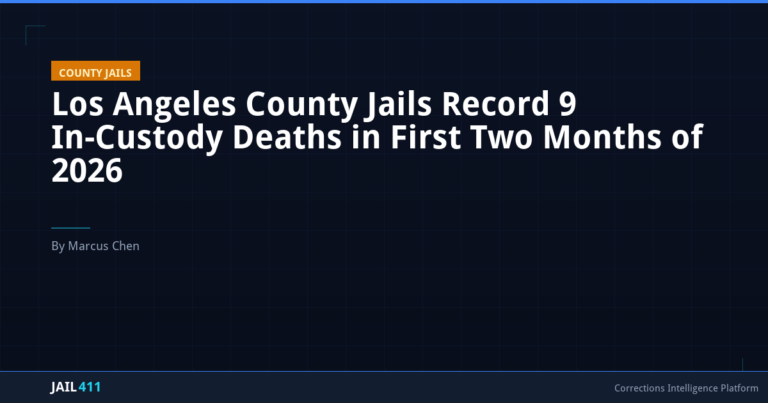 Los Angeles County Jails Record 9 In-Custody Deaths in First Two Months of 2026