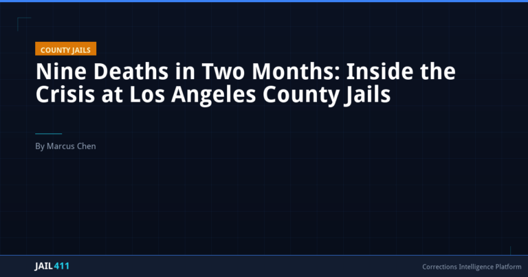 Nine Deaths in Two Months: Inside the Crisis at Los Angeles County Jails