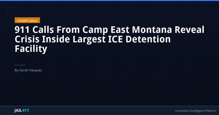 911 Calls From Camp East Montana Reveal Crisis Inside Largest ICE Detention Facility