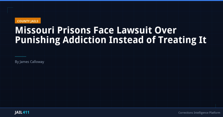 Missouri Prisons Face Lawsuit Over Punishing Addiction Instead of Treating It
