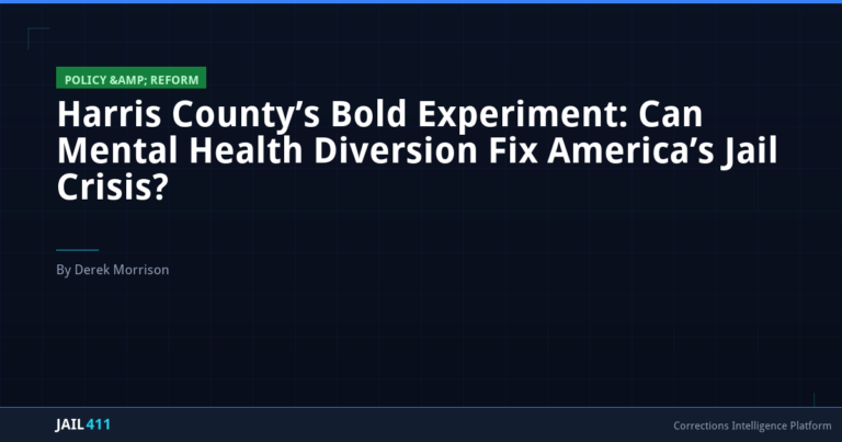 Harris County's Bold Experiment: Can Mental Health Diversion Fix America's Jail Crisis?