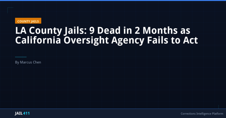 LA County Jails: 9 Dead in 2 Months as California Oversight Agency Fails to Act