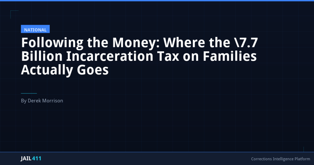 Following the Money: Where the $27.7 Billion Incarceration Tax on Families Actually Goes