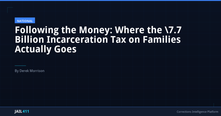 Following the Money: Where the $27.7 Billion Incarceration Tax on Families Actually Goes