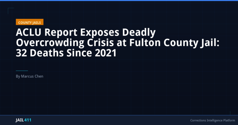 ACLU Report Exposes Deadly Overcrowding Crisis at Fulton County Jail: 32 Deaths Since 2021