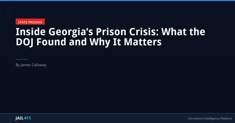 Inside Georgia's Prison Crisis: What the DOJ Found and Why It Matters