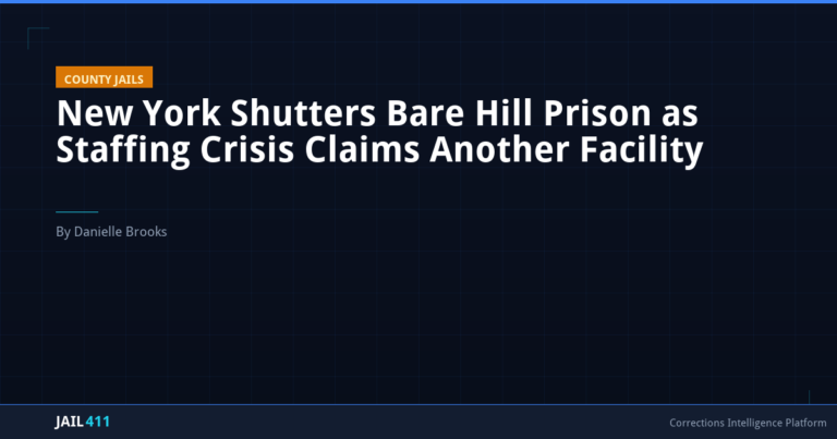 New York Shutters Bare Hill Prison as Staffing Crisis Claims Another Facility