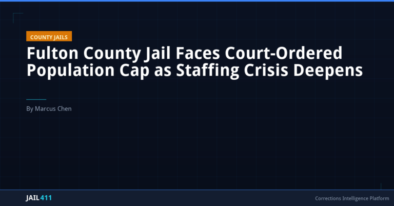 Fulton County Jail Faces Court-Ordered Population Cap as Staffing Crisis Deepens