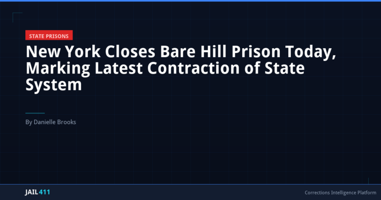New York Closes Bare Hill Prison Today, Marking Latest Contraction of State System