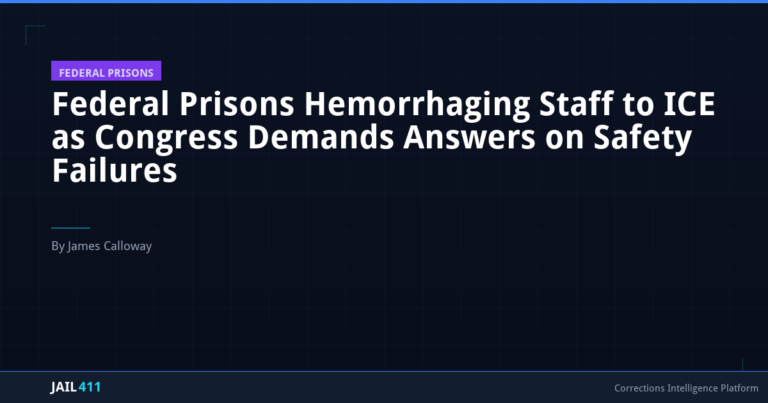 Federal Prisons Hemorrhaging Staff to ICE as Congress Demands Answers on Safety Failures