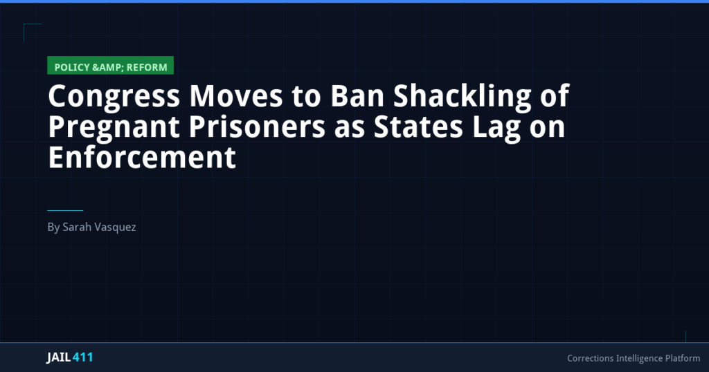Congress Moves to Ban Shackling of Pregnant Prisoners as States Lag on Enforcement