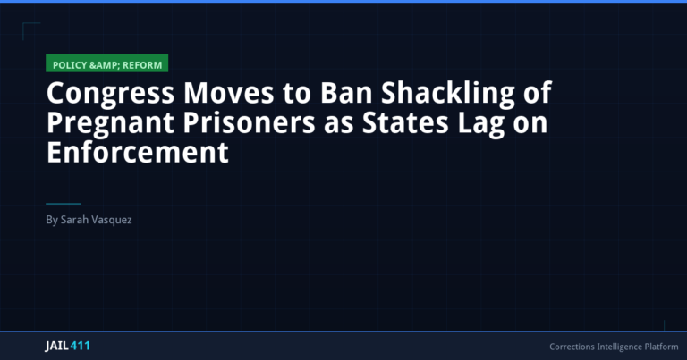 Congress Moves to Ban Shackling of Pregnant Prisoners as States Lag on Enforcement