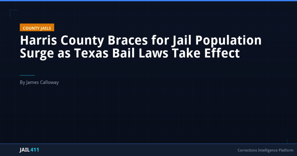 Harris County Braces for Jail Population Surge as Texas Bail Laws Take Effect