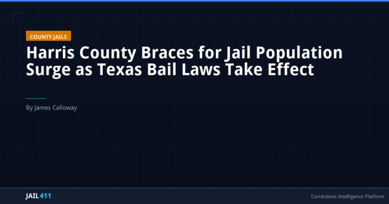 Harris County Braces for Jail Population Surge as Texas Bail Laws Take Effect