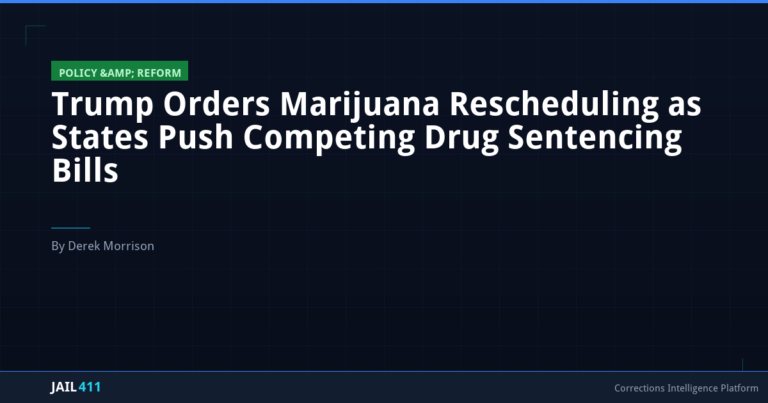 Trump Orders Marijuana Rescheduling as States Push Competing Drug Sentencing Bills