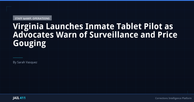 Virginia Launches Inmate Tablet Pilot as Advocates Warn of Surveillance and Price Gouging