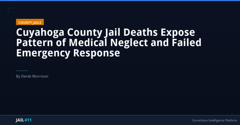 Cuyahoga County Jail Deaths Expose Pattern of Medical Neglect and Failed Emergency Response