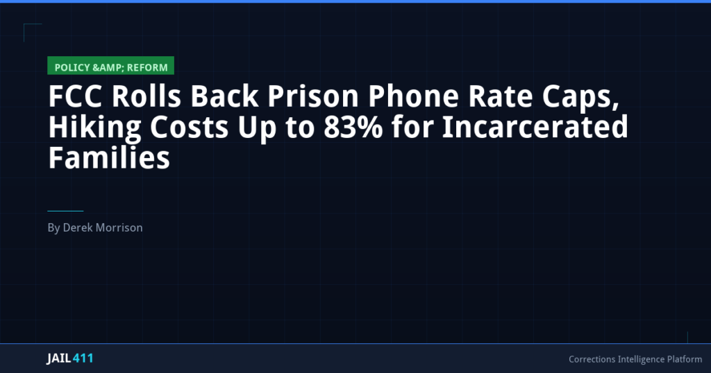 FCC Rolls Back Prison Phone Rate Caps, Hiking Costs Up to 83% for Incarcerated Families