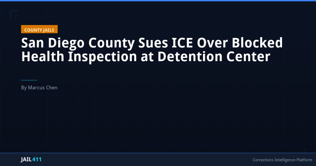 San Diego County Sues ICE Over Blocked Health Inspection at Detention Center