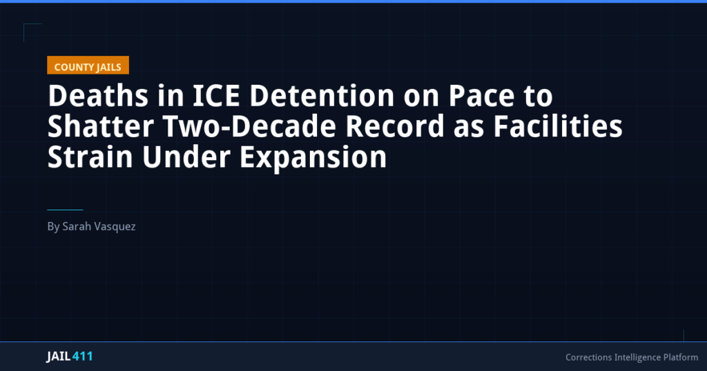 Deaths in ICE Detention on Pace to Shatter Two-Decade Record as Facilities Strain Under Expansion