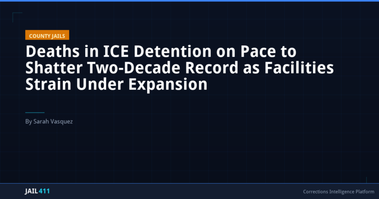 Deaths in ICE Detention on Pace to Shatter Two-Decade Record as Facilities Strain Under Expansion