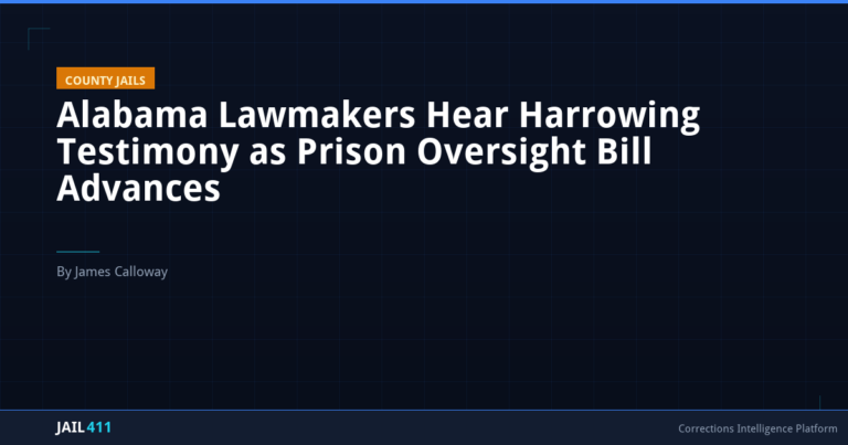 Alabama Lawmakers Hear Harrowing Testimony as Prison Oversight Bill Advances