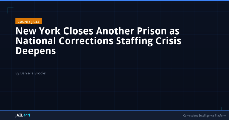 New York Closes Another Prison as National Corrections Staffing Crisis Deepens