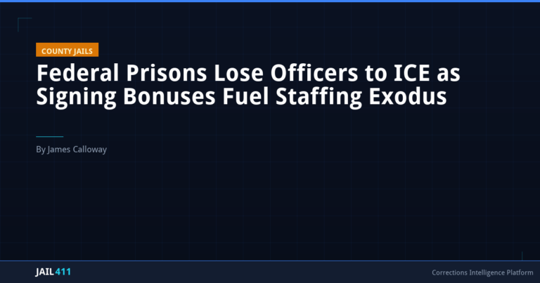 Federal Prisons Lose Officers to ICE as Signing Bonuses Fuel Staffing Exodus