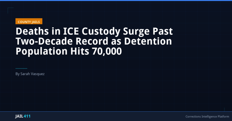 Deaths in ICE Custody Surge Past Two-Decade Record as Detention Population Hits 70,000