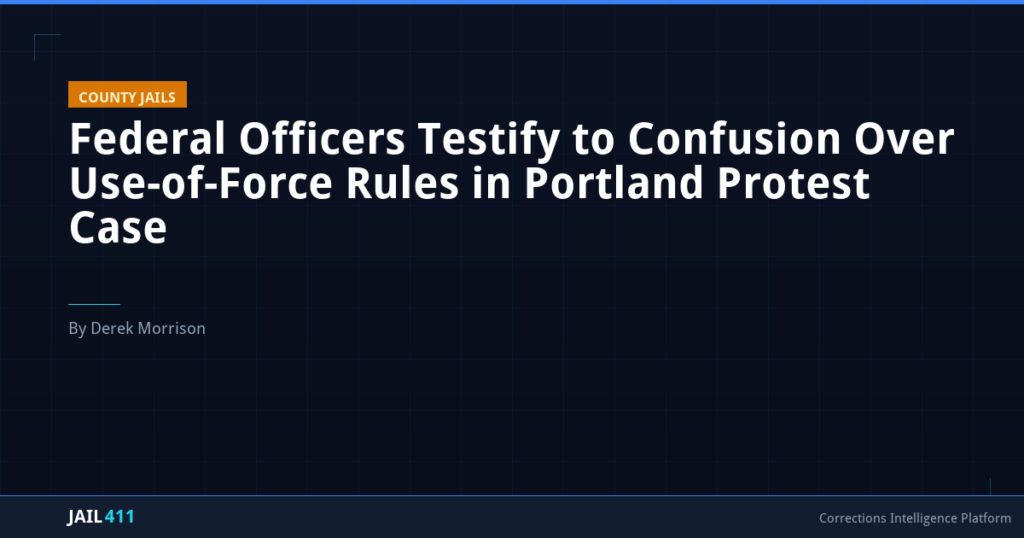 Federal Officers Testify to Confusion Over Use-of-Force Rules in Portland Protest Case