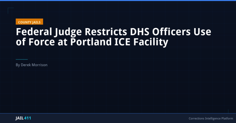 Federal Judge Restricts DHS Officers Use of Force at Portland ICE Facility