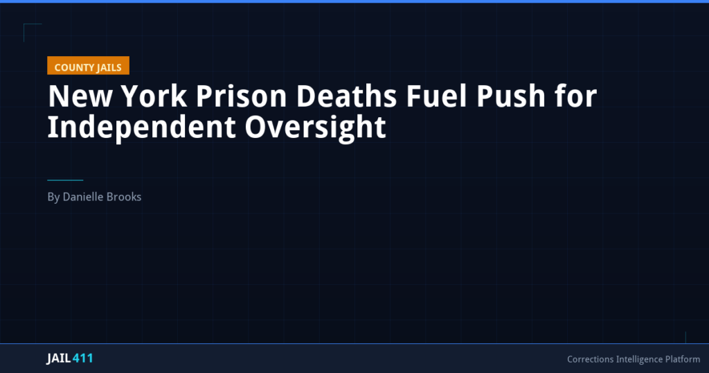 New York Prison Deaths Fuel Push for Independent Oversight