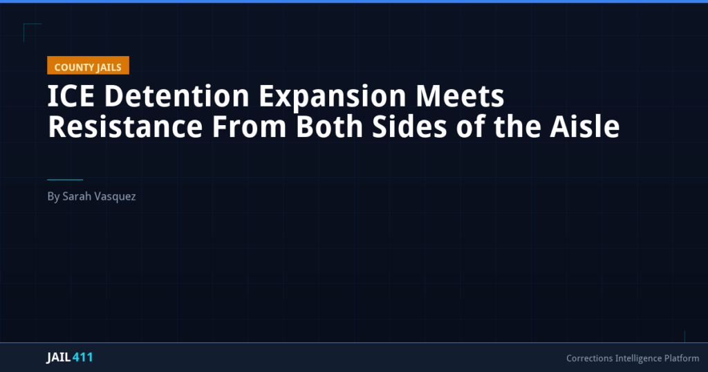 ICE Detention Expansion Meets Resistance From Both Sides of the Aisle